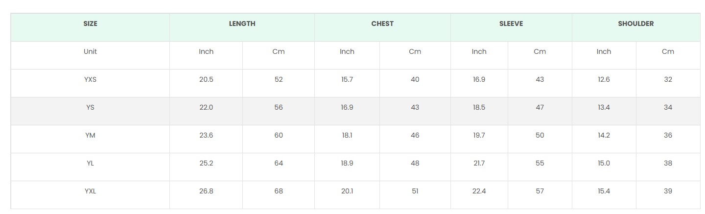 3d youth long sleeve