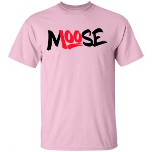 Moosecraft Merch Pink Classic Moose 100 T-Shirt