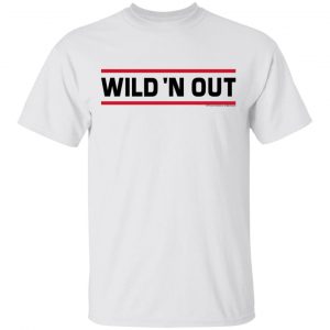 Wild N Out Merch Lined Logo Short Sleeve T-Shirt White