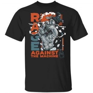 Rage Against The Machine T Shirt Molotov Fist Black Tee