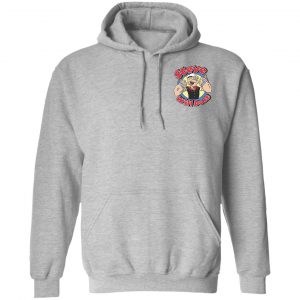 Fullsend Merch Nelk Boys Grey Stevewilldoit Popeye Hoodie
