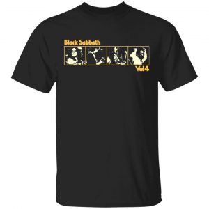 Black Sabbath Merch Vol 4 Film Strip Black T-Shirt
