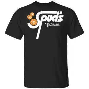 spud's pizza t-shirt featuring tacoma strong local pizza parlor design