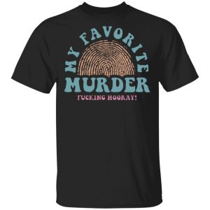 Myfavoritemurder Merch Fingerprint Rainbow Unisex Tee