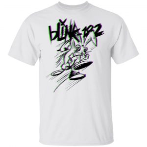 Blink182 Merch Double Bunny White Tee