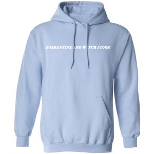 Jcook Merch Quarantine and Watch J Cook Light Blue Hoodie