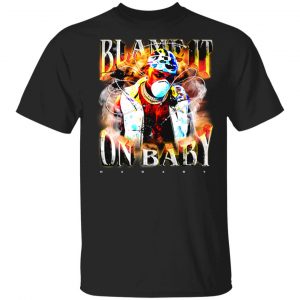 Dababy Merch Blame It On Baby Black Album Cover T-Shirt