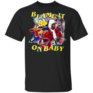 Dababy Merch Blame It On Baby Blue Graphic T-Shirt
