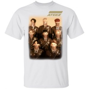 Ateez Official Merch Treasure Mens White Tee