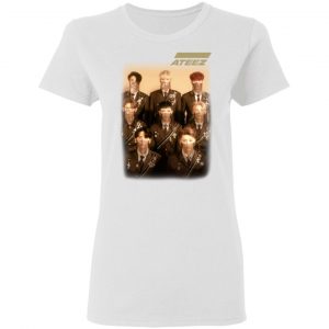 Ateez Official Merch Treasure Ladies White Tee