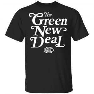 AOC Merch Black Green New Deal Tee Unisex