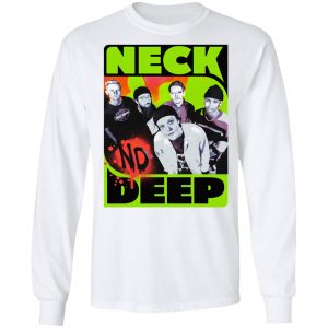 Neck Deep Merch White Promo Longsleeve