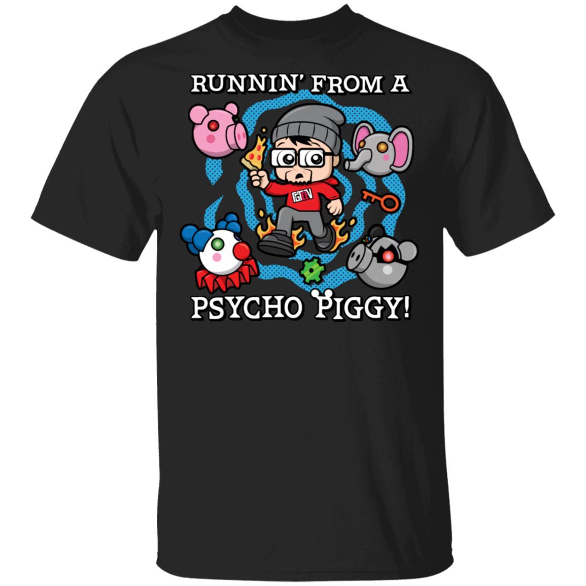 En trofast Karu Tradition Fgteev Merch Psycho Piggy T-Shirt - Merchip8