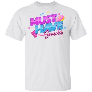 Morejstu Merch Must Have Snacks White Shirt