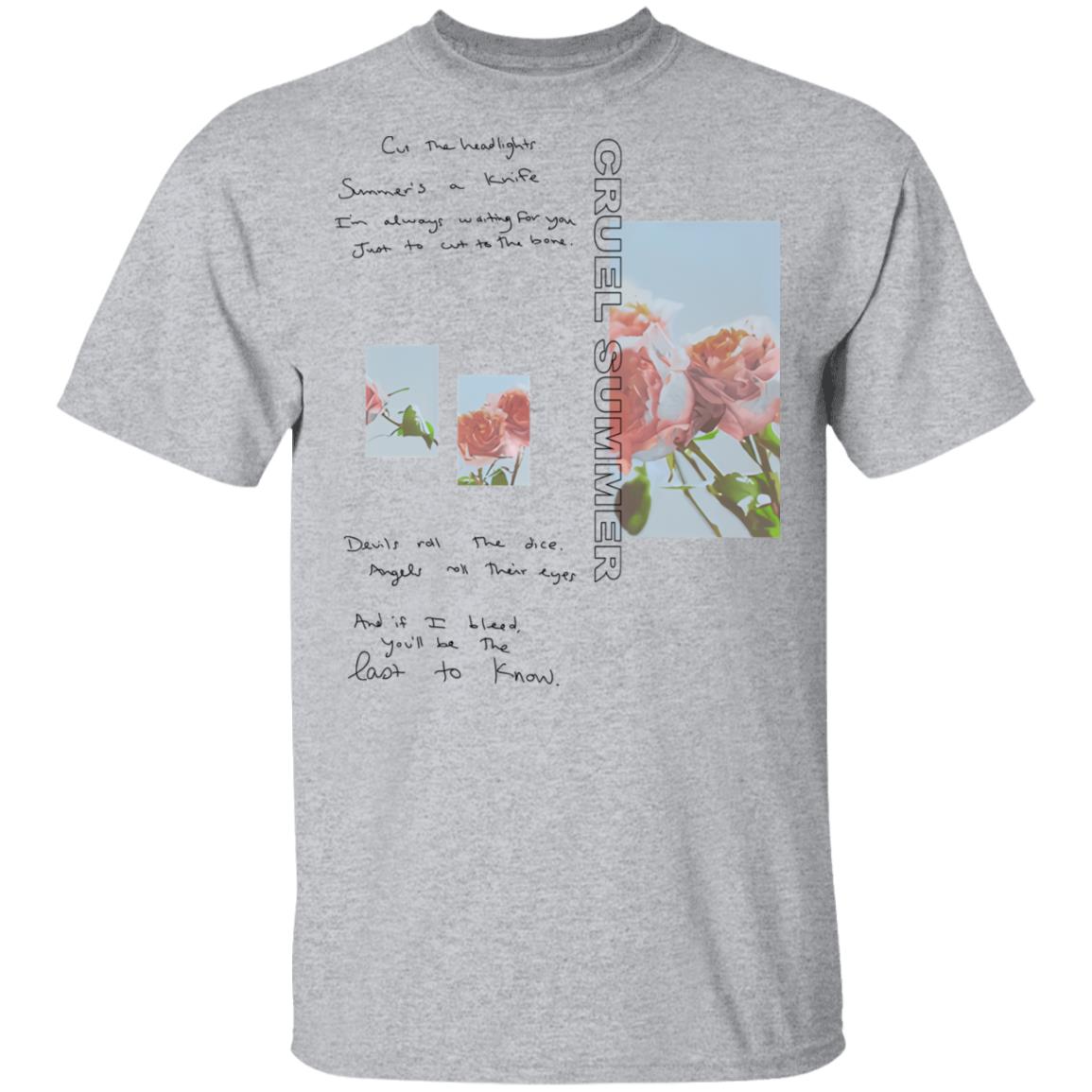 Taylor Swift Merch Cruel Summer Lyrics Tee - Merchip8