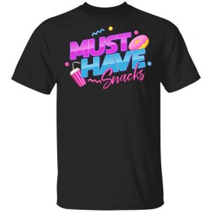Morejstu Merch Must Have Snacks Black Shirt