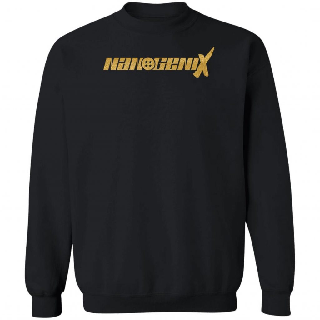 Nanogenix Metallic Gold Kanji Hoodie - Merchip8