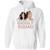 giggly squad merch hoodie, sweatshirt, and shirt in pink and neutral tones