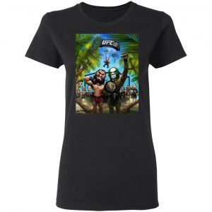 Jorge Masvidal Merch Women's UFC 251 Artist Series Event Black T-Shirt