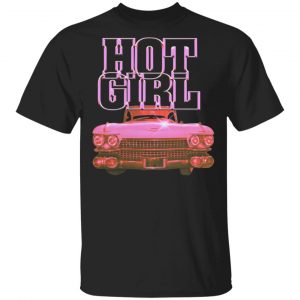 Megan Thee Stallion Merch Pink Hot Girl Caddie Black T-Shirt