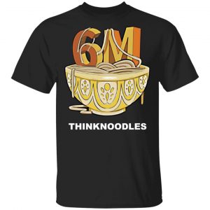 Thinknoodles Merch 6M Black Hoodie