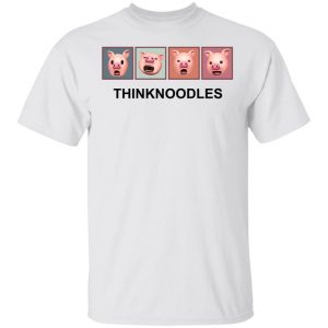 Thinknoodles Piggy White Tee