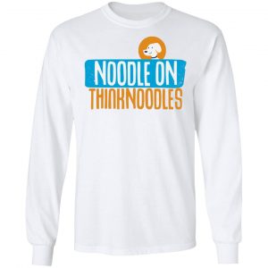 Thinknoodles Merch Noodle On Puppy Long Sleeve Tee Shirt