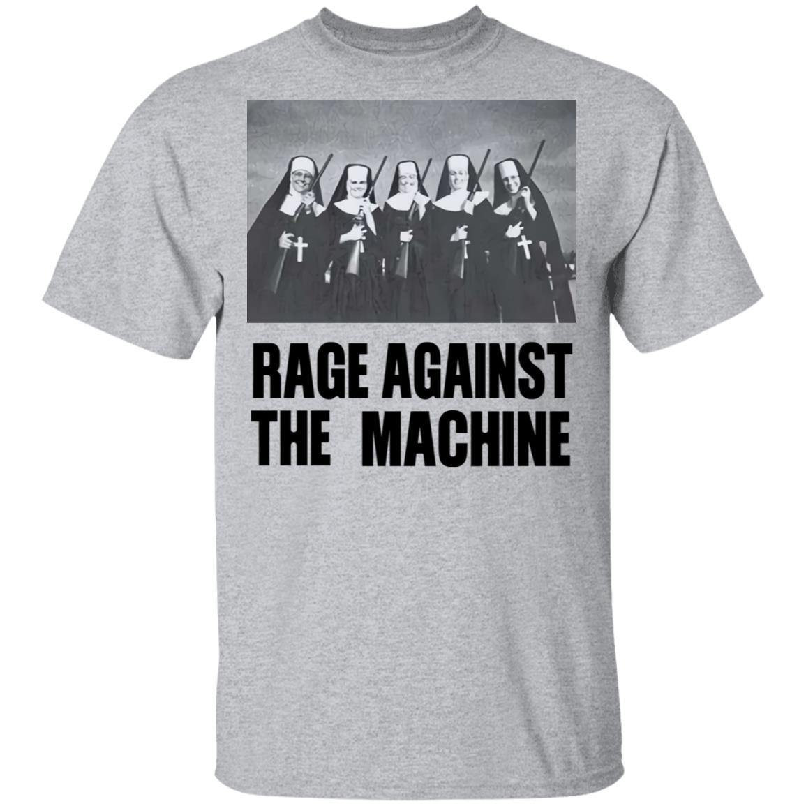 Rage Against The Machine Merch Nuns And Guns White Tee - Merchip8