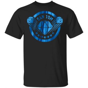 Dantdm Merch DanTDM Black Blue Foil T-Shirt