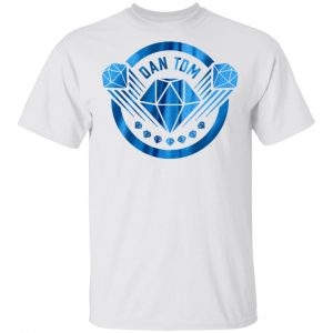 Dantdm Merch DanTDM White Blue Foil T-Shirt
