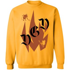 Dance Gavin Dance Merch Afterburner Gold Crewneck
