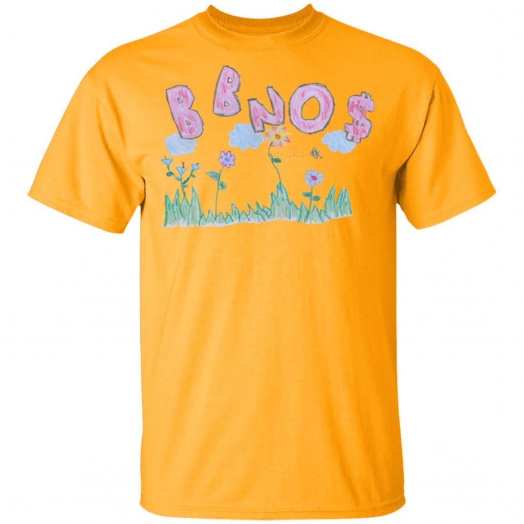 BBNO Merch Crayon Pullover White Hoodie Merchip8