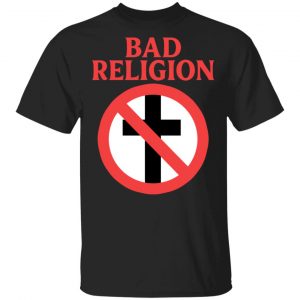 Bad Religion Merch Classic Crossbuster Black Tee