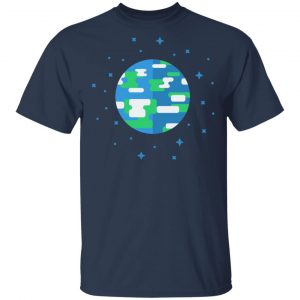 Kurzgesagt Merch Earth Shirt Navy