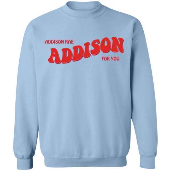 Addison Rae Merch Addison For You White Crewneck - Merchip8