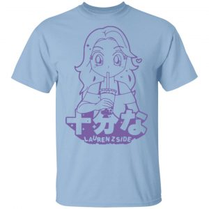 Laurenzside Merch Kawaii Puff Print Light Blue Tee