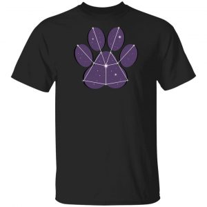 Laurenzside Merch Paw Constellation Black Tee