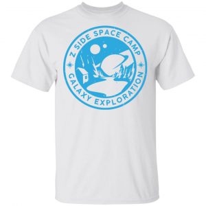 Laurenzside Merch Space Camp Ringer White Tee