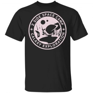 Laurenzside Merch Space Camp Ringer Black Tee