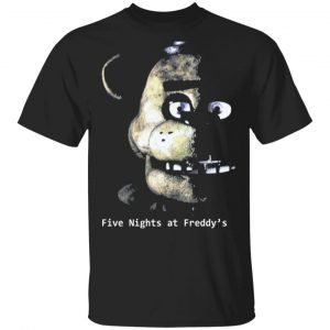 Fnaf Merch Five Nights At Freddy’s Black T-Shirt