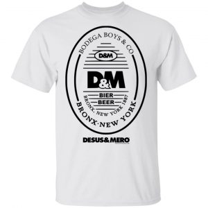 Bodega Boys Merch Desus Mero Beer Label T-Shirt