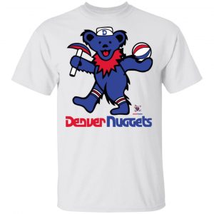 Nuggets Merch Denver Nuggets Grateful Dead White Tee
