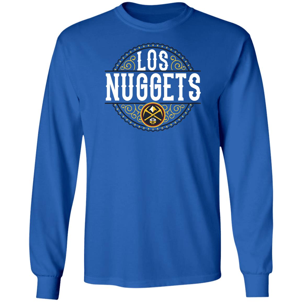 Nuggets Merch 2020 Denver Nuggets Long Sleeve Noche Tee ...