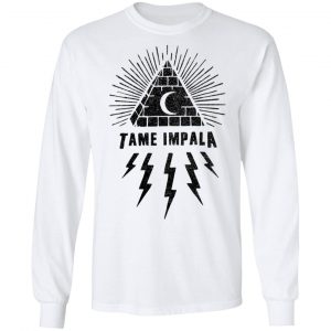 Tame Impala Merch Pyramid White Long Sleeve