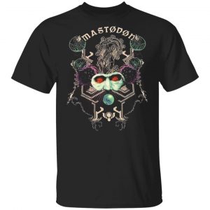 Mastodon Merch Black Rasputin Eyes Tshirt Mens