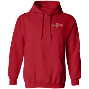 Mastodon Merch Blood Mountain Logo Red Hoodie