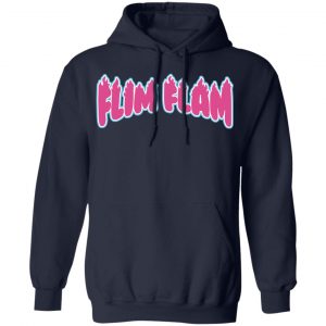 Flimflam Merch Flaming Text Hoodie