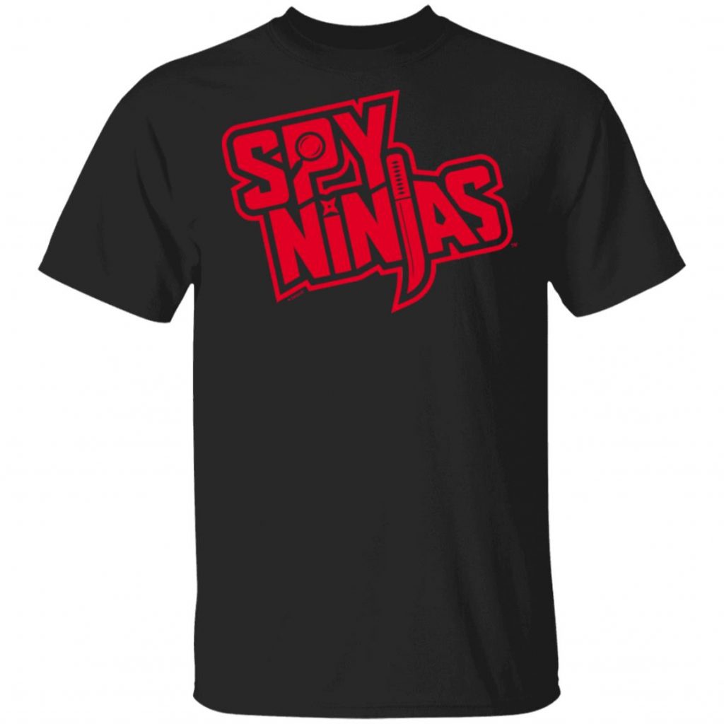 Chad Wild Clay Merch Spy Ninjas Short Sleeve Black T-Shirt - Merchip8