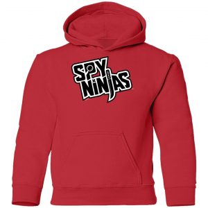 Chad Wild Clay Merch Spy Ninjas Youth Red Hoodie