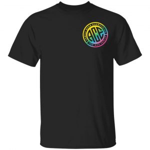 Ace Family Merch Black Rainbow Aztec Youth Tshirt